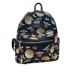 Disney Parks Loungefly Grogu Baby Yoda STAR WARS Mandalorian Mini Backpack
